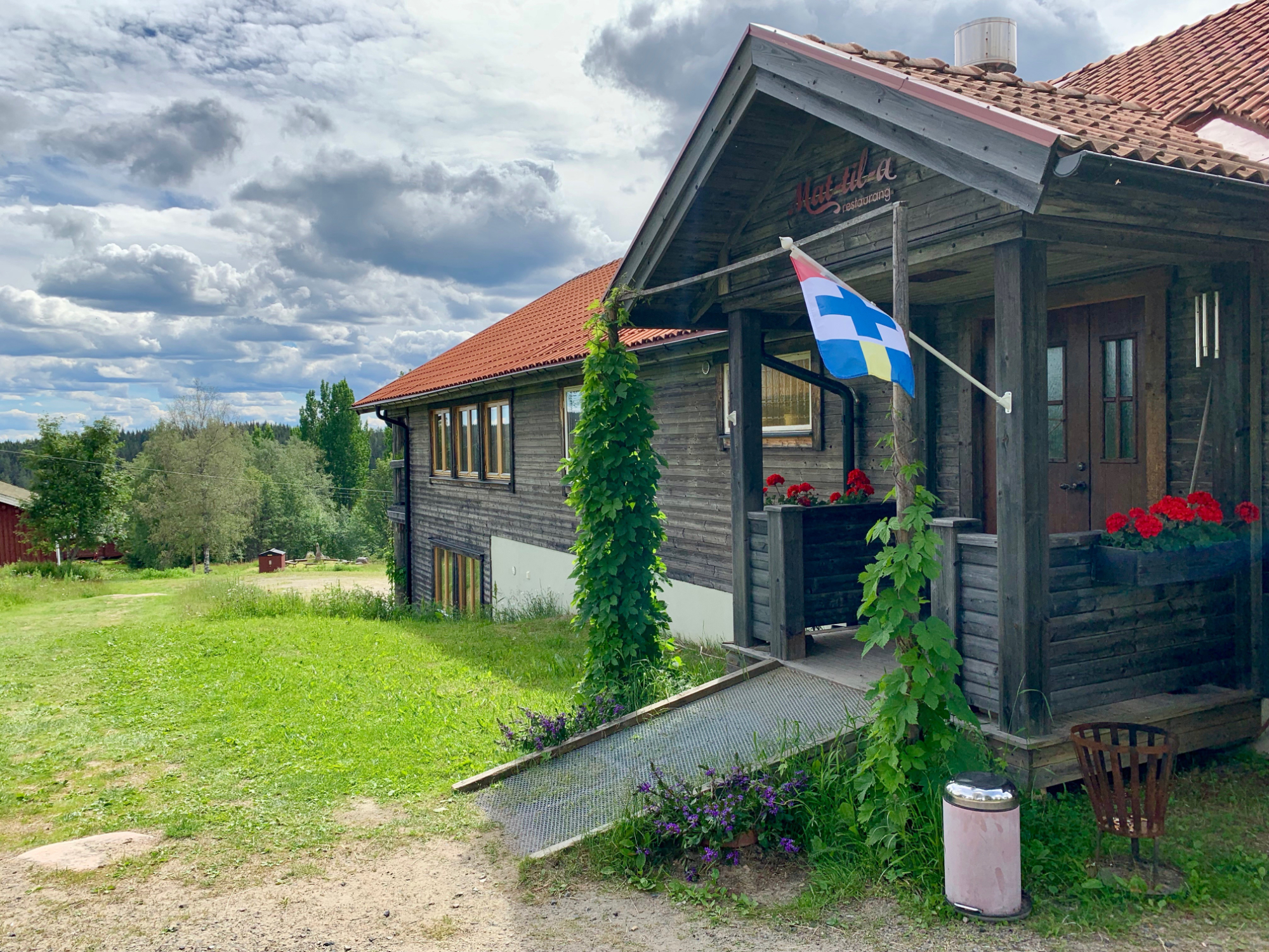 Entrén till restaurangen
